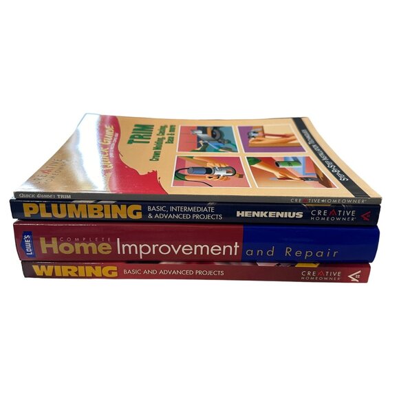 Home improvement lot of 4 DIY books 3 trim plumbing wiring home improvement - Picture 3 of 12